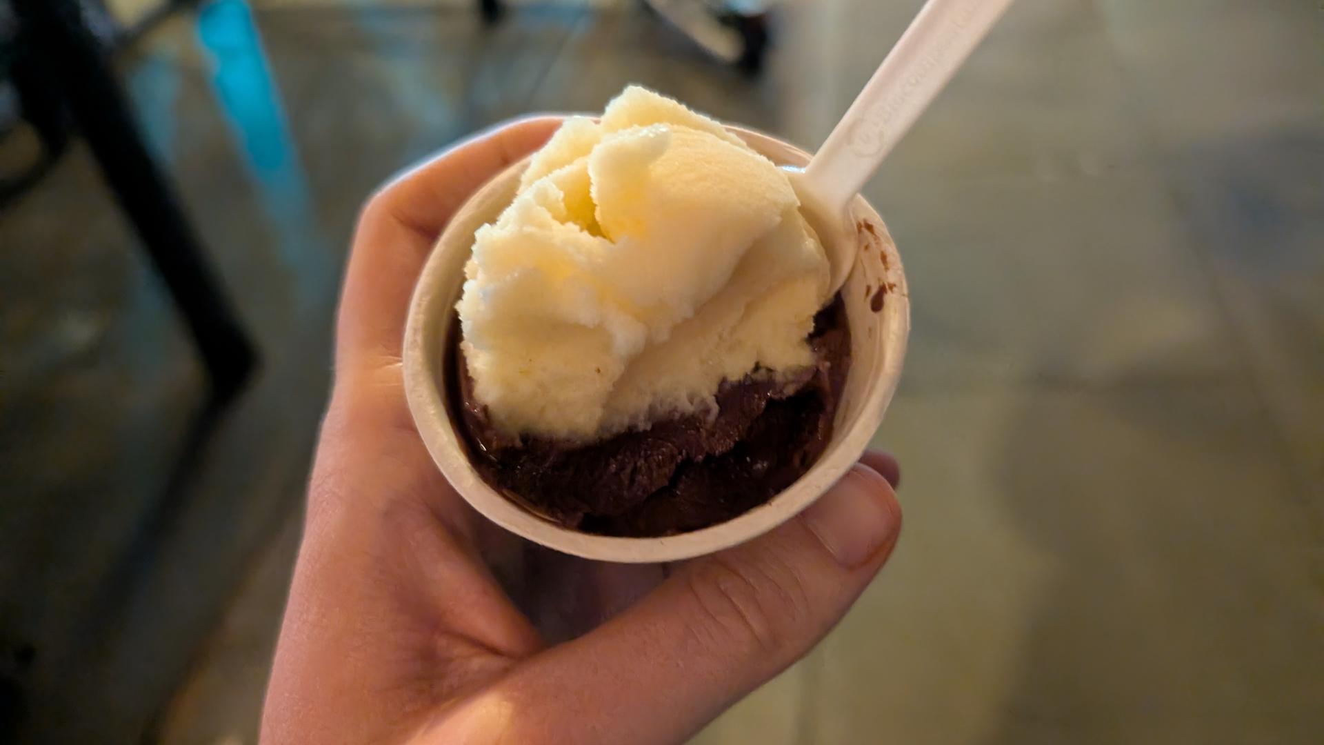 Vegan Dessert food at Hila Gelato Caffè in Mission District, San Francisco Bay Area
